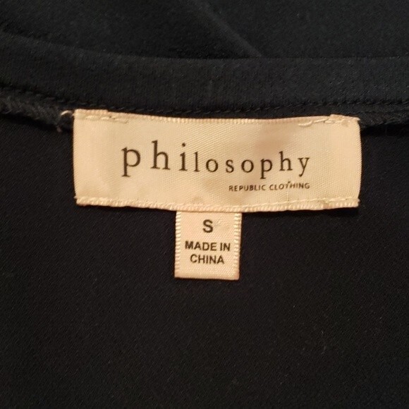 PHILOSOPHY Drapey Side Zip Top size S - Picture 5 of 8